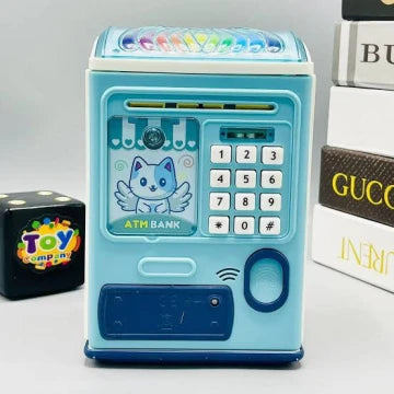 Smart ATM Piggy Bank for Kids – Password &amp; Fingerprint Toy Safe