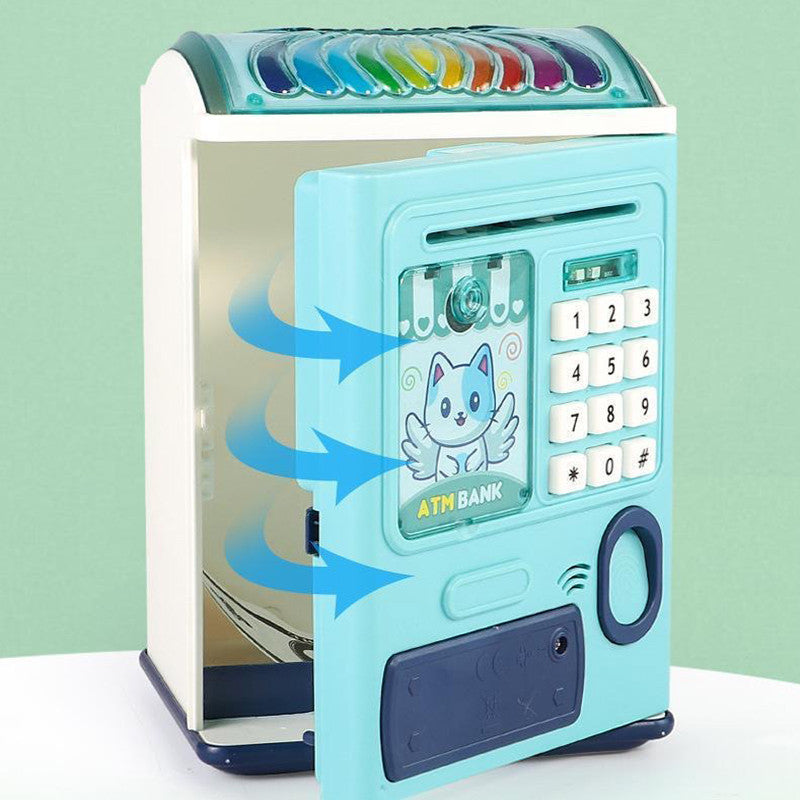 Smart ATM Piggy Bank for Kids – Password &amp; Fingerprint Toy Safe